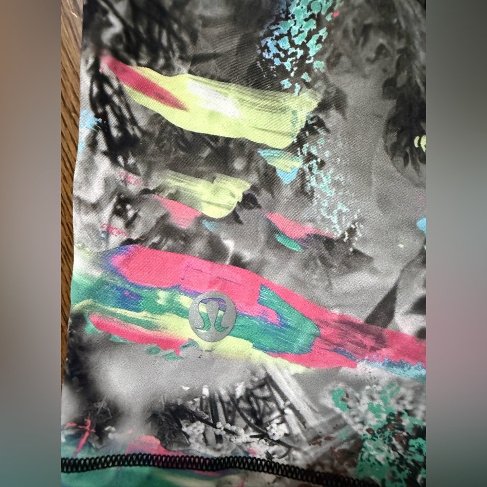 Lululemon Sculpt Cropped Tank Top in Paint Drift Multi Size 6 - Picture 8 of 10